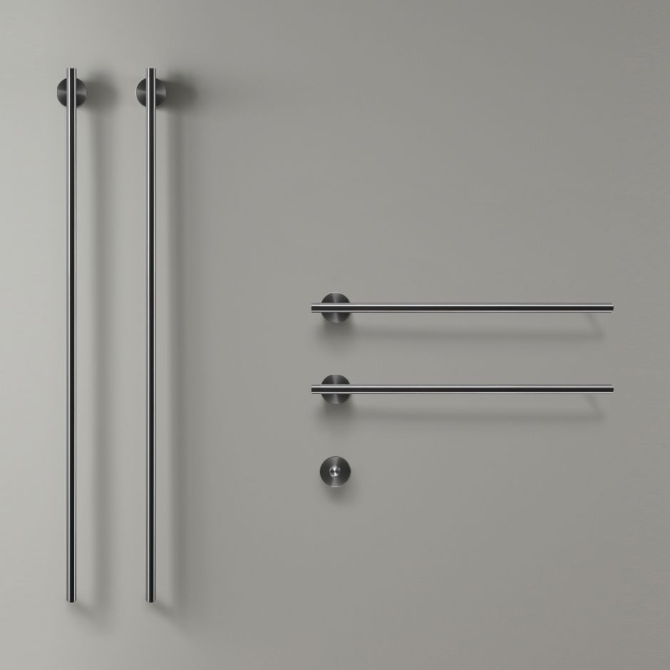 Изображение Электрический модульный полотенцесушитель Cea Design EQUILIBRIO AEQB74 с кнопкой включения 4 модуля (2х106см, 2х58см)