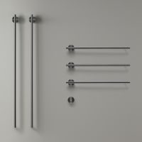 Электрический модульный полотенцесушитель Cea Design EQUILIBRIO AEQB75 с кнопкой включения 5 модулей (2х106см, 3х58см) схема 1