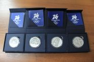 Италия Набор 4 монеты 6 евро 2025 год "Олимпийские игры "Милан Кортина 2026" Proof