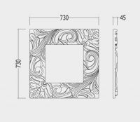 Зеркало в ванную Devon&Devon Little Bloom 73х73 схема 2 Зеркало в ванную Devon&Devon Little Bloom 73х73 схема 2