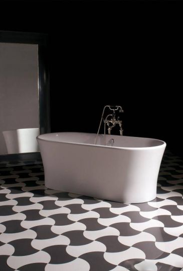 Отдельностоящая ванна из искусственного камня Devon&Devon Fusion 177x82 схема 3