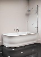 Угловая ванна из искусственного камня Devon&Devon Wave 176x82 схема 3