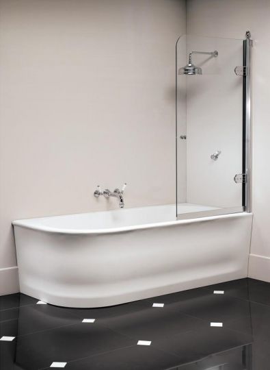 Угловая ванна из искусственного камня Devon&Devon Wave 176x82 схема 3