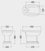 Биде напольное Devon&Devon New Etoile схема 2
