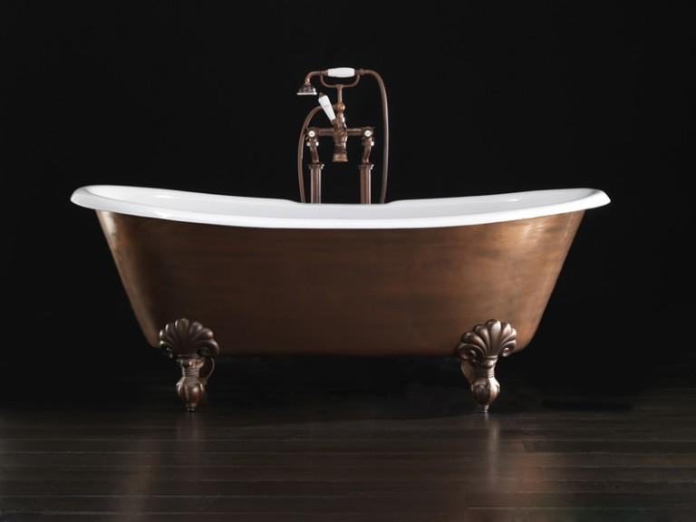 Чугунная ванна Devon&Devon Admiral Copper Effect 182x80
