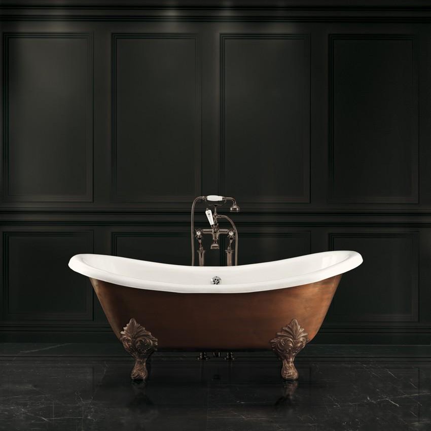 Чугунная ванна Devon&Devon Cherie Copper Effect 168x76
