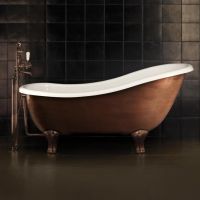 Чугунная ванна Devon&Devon Regina Copper Effect 163,5x79 схема 1