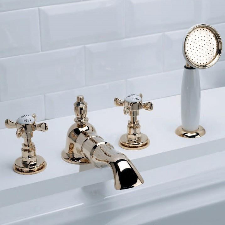 Вентильный смеситель Devon&Devon Antique ada48 на бортик ванны