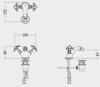 Devon&Devon Mayfair смеситель для биде addm20 схема 2 Devon&Devon Mayfair смеситель для биде addm20 схема 2