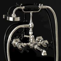 Смеситель для ванны и душа Devon&Devon Jubilee Black Cross adjBCS34 схема 1 Смеситель для ванны и душа Devon&Devon Jubilee Black Cross adjBCS34 схема 1