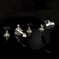 Смеситель для ванны и душа Devon&Devon Jubilee Black Cross adjBCS48 схема 1 Смеситель для ванны и душа Devon&Devon Jubilee Black Cross adjBCS48 схема 1