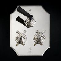 Смеситель для ванны и душа Devon&Devon Jubilee Black Lever adjbl1059 схема 1