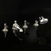 Смеситель для ванны и душа Devon&Devon Jubilee Black Lever adjbl48 схема 1