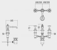 Devon&Devon Jubilee смеситель для раковины adnj15 схема 2 Devon&Devon Jubilee смеситель для раковины adnj15 схема 2