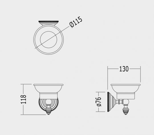 Мыльница Devon&Devon Black Diamond blkd501 схема 2 Мыльница Devon&Devon Black Diamond blkd501 схема 2