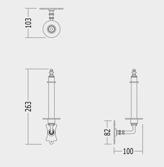 Бумагодержатель Devon&Devon Mayfair DD108 схема 5 Бумагодержатель Devon&Devon Mayfair DD108 схема 5