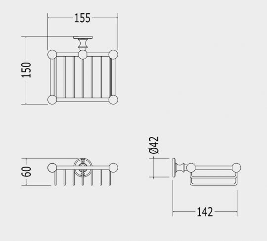 Мыльница Devon&Devon First Class DD33050 схема 2 Мыльница Devon&Devon First Class DD33050 схема 2