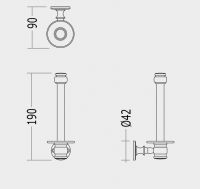Туалетный бумагодержатель Devon&Devon First Class DD33100/PS схема 2
