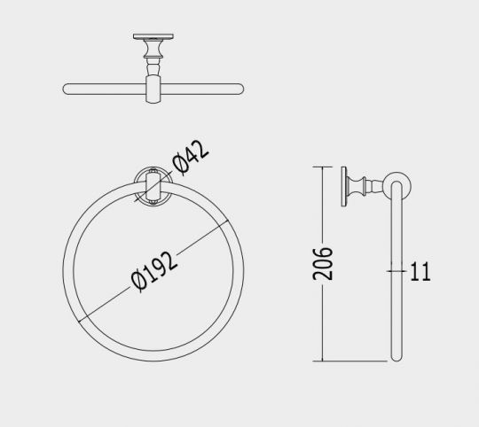 Вешалка для полотенец Devon&Devon First Class DD33320 схема 2