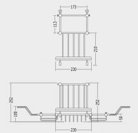 Полка с мыльницей Devon&Devon First Class DD33386 схема 2 Полка с мыльницей Devon&Devon First Class DD33386 схема 2