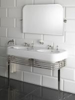 Консоль для двойной раковины Devon&Devon Wide Blues Console 124,5х56,5 схема 3