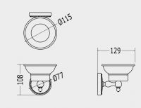 Мыльница Devon&Devon Dorothy DOR401 схема 3
