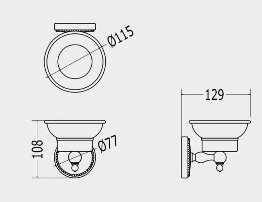 Мыльница Devon&Devon Dorothy DOR401 схема 3