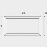 Зеркало в ванную Devon&Devon Regent 170х90 схема 2