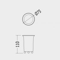 Стакан Devon&Devon Grace GR11 схема 2 Стакан Devon&Devon Grace GR11 схема 2