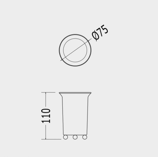 Стакан Devon&Devon Grace GR11 схема 2 Стакан Devon&Devon Grace GR11 схема 2