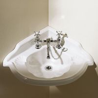 Угловая раковина Devon&Devon Oxford 43,5х54 схема 1