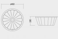 Встраиваемая раковина Devon&Devon Oxford 46х46 схема 2