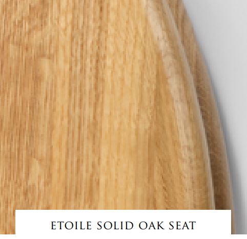 Сиденье с крышкой для унитаза Devon&Devon Etoile из массива дуба схема 3