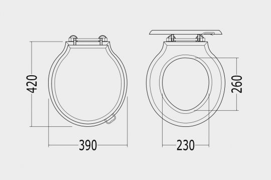 Сиденье с крышкой для унитаза Devon&Devon New Etoile из массива дуба схема 2 Сиденье с крышкой для унитаза Devon&Devon New Etoile из массива дуба схема 2