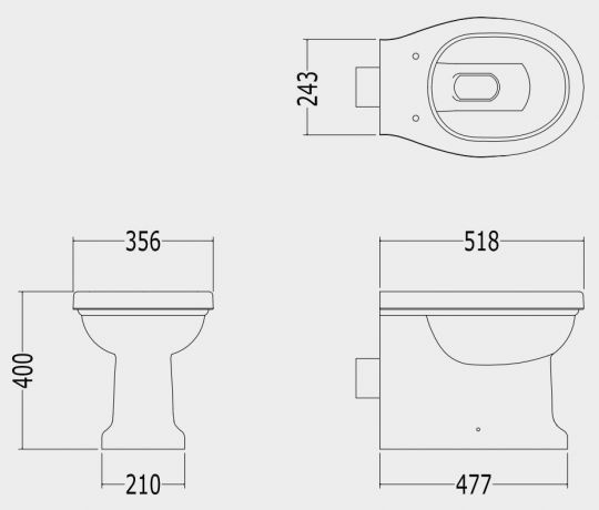 Унитаз приставной Devon&Devon Blues схема 2