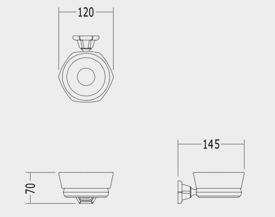 Мыльница Devon&Devon Jubilee JB101 схема 2 Мыльница Devon&Devon Jubilee JB101 схема 2