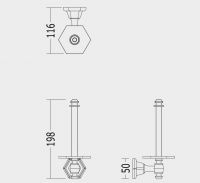 Туалетный бумагодержатель Devon&Devon Jubilee JB111/PS схема 2 Туалетный бумагодержатель Devon&Devon Jubilee JB111/PS схема 2