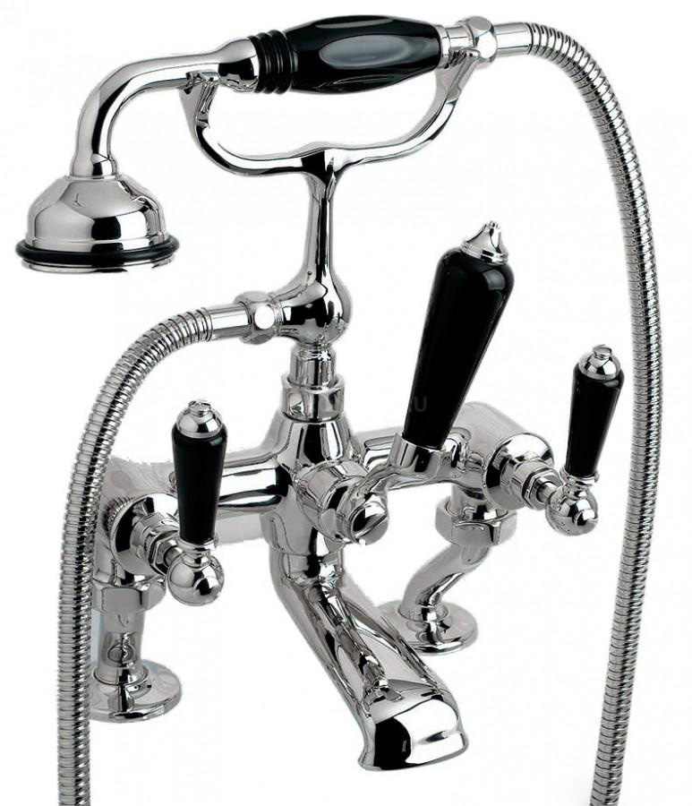 Изображение Смеситель для ванны и душа Devon&Devon Black Dandy MARF40B