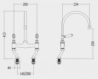 Devon&Devon Heritage смеситель для раковины marf515 схема 2