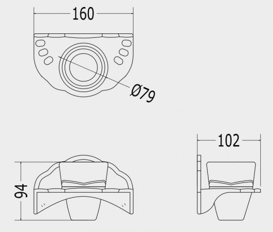 Держатель зубных щёток со стаканом Devon&Devon Emily MIL514E схема 2
