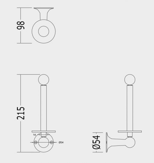 Туалетный бумагодержатель Devon&Devon New York NY111/PS схема 2