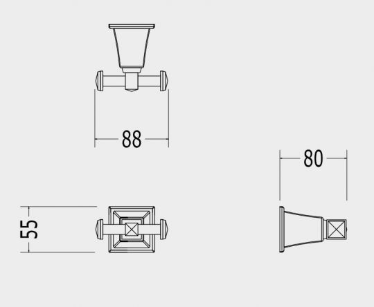 Вешалка для ванной Devon&Devon Time TM322 схема 2