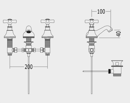 Devon&Devon Austin смеситель для биде utau912 схема 2