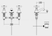 Devon&Devon City смеситель для биде utci112 схема 2