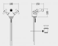 Devon&Devon City смеситель для биде utci120 схема 2