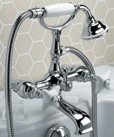 Смеситель для ванны и душа Devon&Devon White Rose UTWR733P схема 1