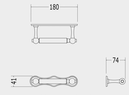 Туалетный бумагодержатель Devon&Devon Cavendish WM11 схема 2