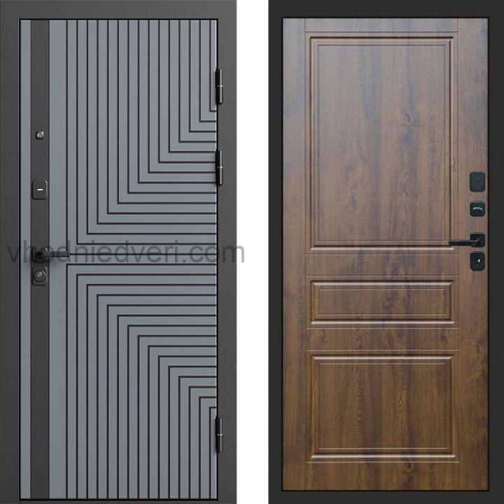 Входная дверь Termo-door Квантум Грей - Классика Дуб