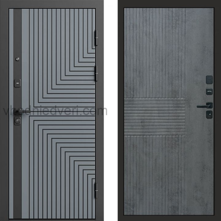 Входная дверь Termo-door Квантум Грей - Мастино Бетон темный