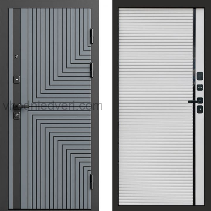 Входная дверь Termo-door Квантум Грей - Porte white